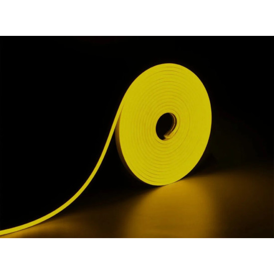 FITA NEON LED 127V 5M 12MM IP65 AMARELO