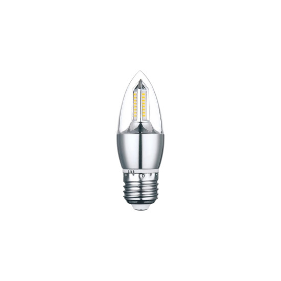  LAMPADA VELA LED 4W E27 BRANCO QUENTE 