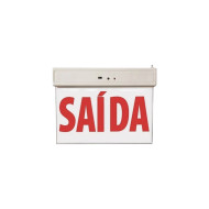 LUMINARIA DE EMERGENCIA SAIDA (VERMELHO)