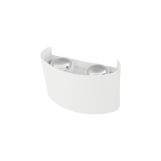 ARANDELA PAREDE MINI MEIA LUA BRANCO 4W 4 FACHOS BRANCO QUENTE