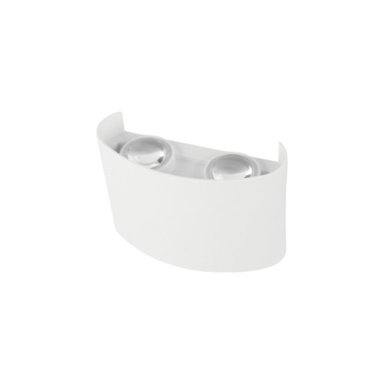 ARANDELA PAREDE MINI MEIA LUA BRANCO 4W 4 FACHOS BRANCO QUENTE
