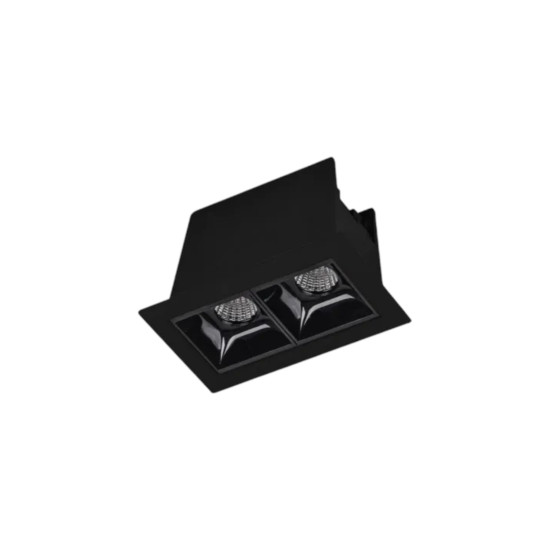 SPOT DE EMBUTIR PICCO 4W PRETO BRANCO QUENTE