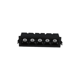 SPOT PICCO DE EMBUTIR 5 PONTOS 10W PRETO