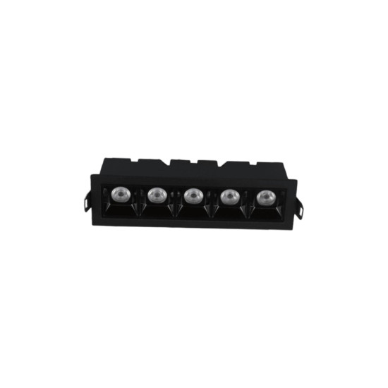 SPOT PICCO DE EMBUTIR 5 PONTOS 10W PRETO