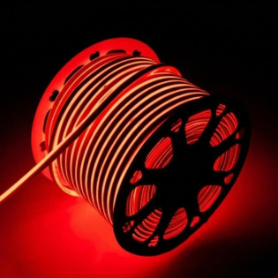 FITA NEON LED 100 METROS 220V 8MM IP65 VERMELHO