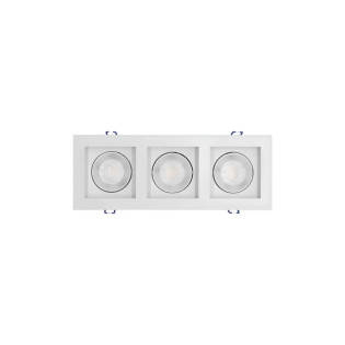 SPOT EMBUTIR RECUADO LED 5W TRIPLO BRANCO FRIO