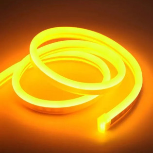 FITA NEON LED 127V 5M 12MM IP65 LARANJA