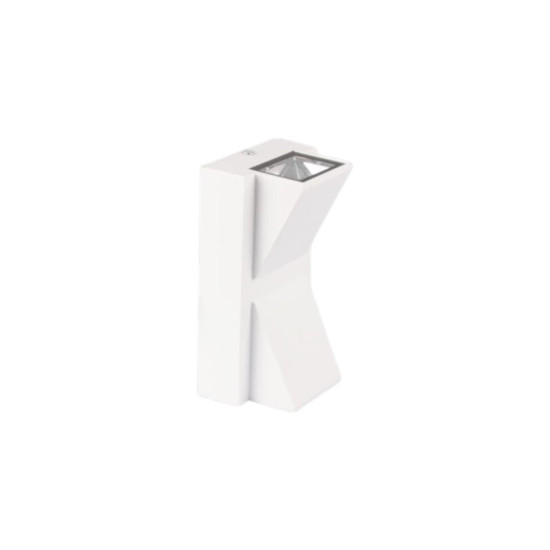 ARANDELA EXTERNA EFEITO 2 FACHOS DUPLO LED 6W BRANCO QUENTE