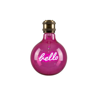 LAMPADA LED FILAMENTO HELLO PINK