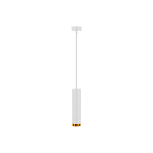 PENDENTE CILÍNDRICO TUBO BRANCO