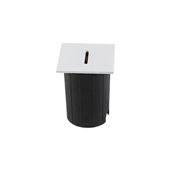 BALIZADOR DE PAREDE DE EMBUTIR QUADRADO LED 3W BRANCO