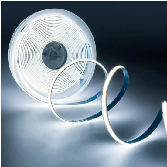 FITA DE LED COB 12V 320L 8MM BRANCO FRIO 