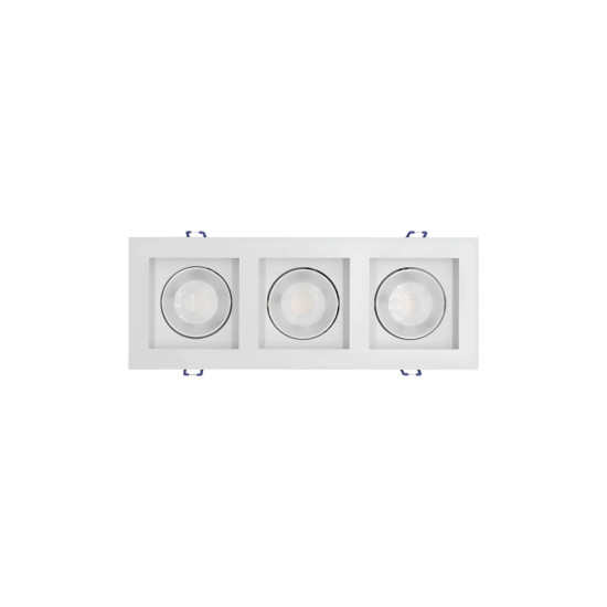 SPOT EMBUTIR RECUADO LED 5W TRIPLO BRANCO QUENTE SPOT EMBUTIR RECUADO LED 5W TRIPLO BRANCO QUENTE