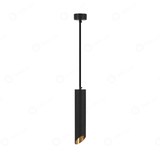 PENDENTE MINIMALISTA TUBO PRETO