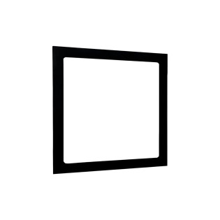 PLAFON DE EMBUTIR PRETO 62*62 BRANCO QUENTE