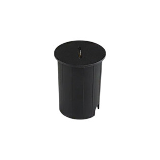 BALIZADOR DE PAREDE DE EMBUTIR REDONDO LED 3W PRETO