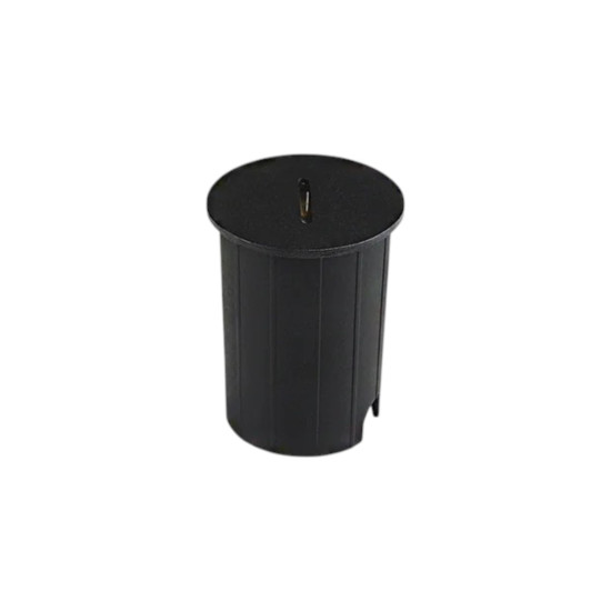 BALIZADOR DE PAREDE DE EMBUTIR REDONDO LED 3W PRETO