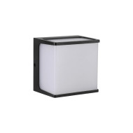 ARANDELA DE  PAREDE LED ELION 8W PRETA BRANCO QUENTE 