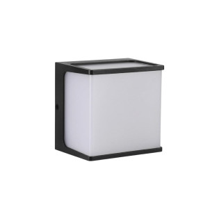 ARANDELA DE  PAREDE LED ELION 8W PRETA BRANCO QUENTE 