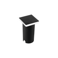 BALIZADOR DE SOLO 3W QUADRADO PRETO