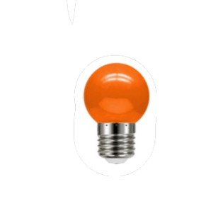 MINI BULBO BOLINHA 1W LARANJA 127V