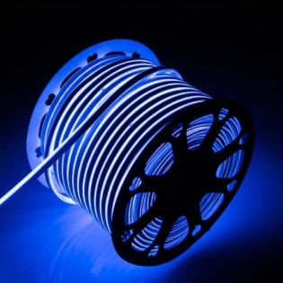 FITA NEON LED 100 METROS 127V 8MM IP65 AZUL FITA NEON LED 100 METROS 127V 8MM IP65 AZUL