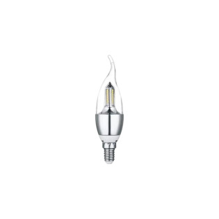  LAMPADA VELA LED  CHAMA 4W E14 BRANCO FRIO