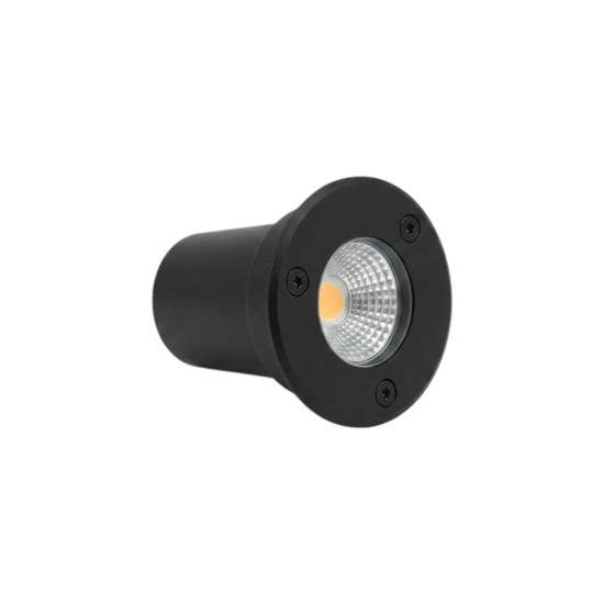 BALIZADOR DE SOLO 3W REDONDO PRETO