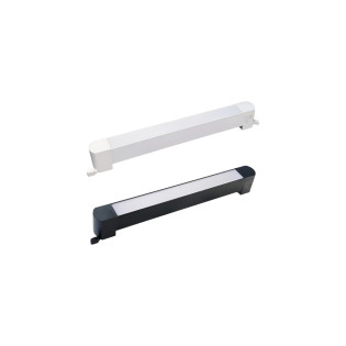 LUMINARIA LINEAR DIFUSA PARA TRILHO ELETRIFICADO 20W PRETO BRANCO QUENTE