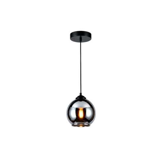 LUMINARIA PENDENTE GLOBO FUME