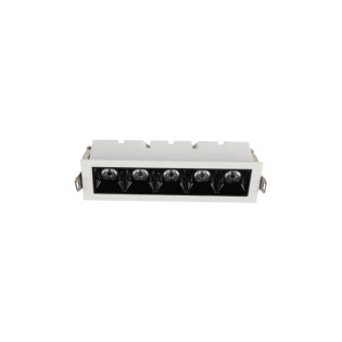 SPOT PICCO DE EMBUTIR 5 PONTOS 10W BRANCO COM FUNDO PRETO