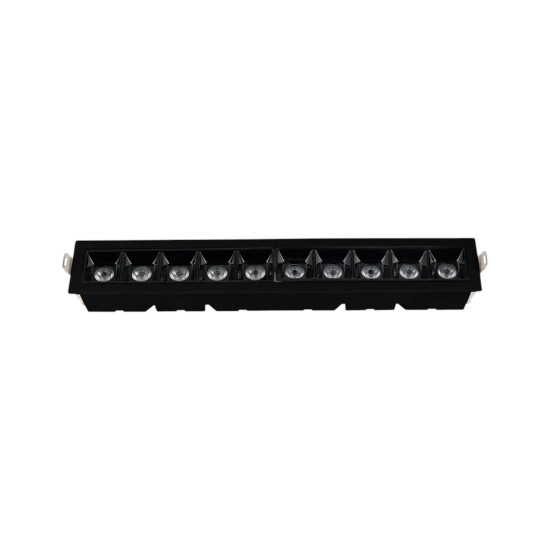 SPOT PICCO DE EMBUTIR 10 PONTOS 20W PRETO