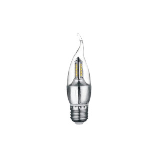 LAMPADA VELA LED CHAMA 4W E27 BRANCO FRIO