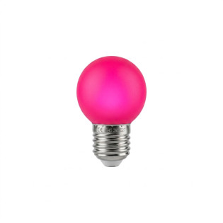 LAMPADA BOLINHA COLORIDA G45 3W ROSA