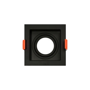 SPOT EMBUTIR RECUADO QUADRADO PARA AR70 PRETO