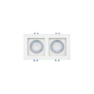 SPOT EMBUTIR RECUADO LED 5W DUPLO BRANCO FRIO