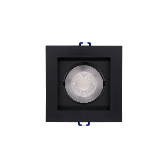 SPOT EMBUTIR RECUADO LED 5W PRETO BRANCO FRIO