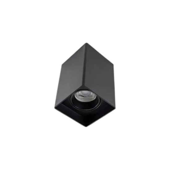 SPOT DE SOBREPOR QUADRADO PRETO PAR30