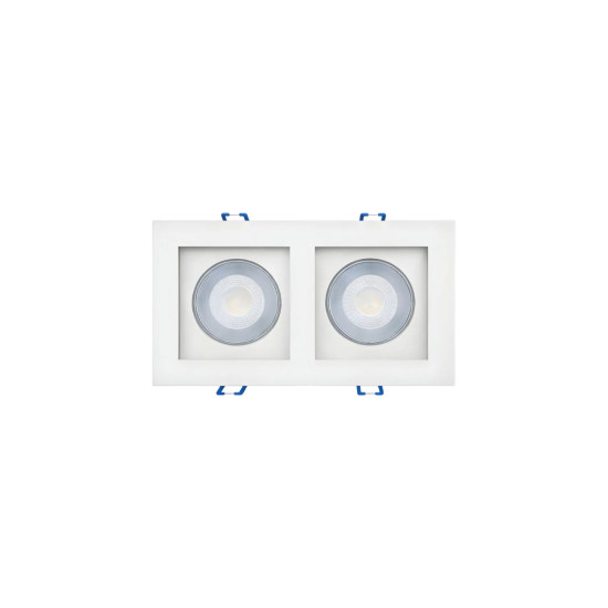 SPOT EMBUTIR RECUADO LED 5W DUPLO BRANCO QUENTE SPOT EMBUTIR RECUADO LED 5W DUPLO BRANCO QUENTE
