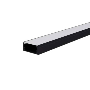 PERFIL DE SOBREPOR 16X07 MM 2 M PRETO