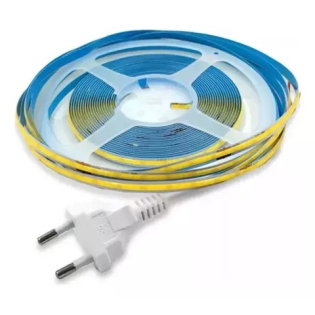 FITA LED 220V COB 320L 10M BRANCO QUENTE IP44 SMD