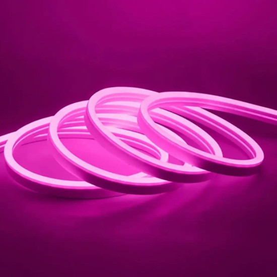FITA NEON LED 127V 5M 12MM IP65 ROSA FITA NEON LED 127V 5M 12MM IP65 ROSA
