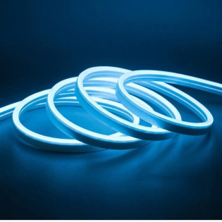 FITA NEON LED 127V 5M 12MM IP65 AZUL