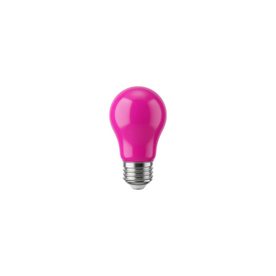 LAMPADA BOLINHA COLORIDA A45 3W ROSA LAMPADA BOLINHA COLORIDA A45 3W ROSA