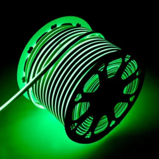 FITA NEON LED 100 METROS 220V 8MM IP65 VERDE