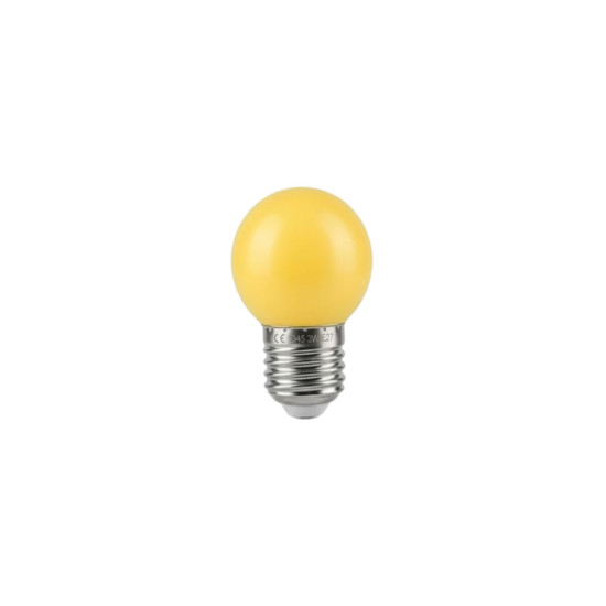 LAMPADA BOLINHA COLORIDA G45 3W AMARELA