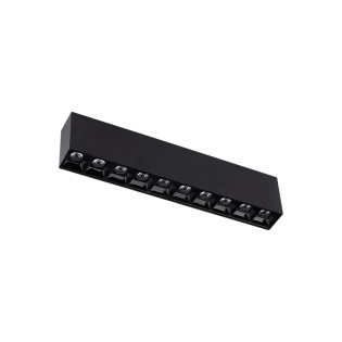 SPOT FOCCO SOBREPOR PONTUAL 10 PONTOS 20W PRETO
