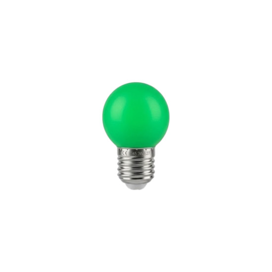 LAMPADA BOLINHA COLORIDA G45 3W VERDE LAMPADA BOLINHA COLORIDA G45 3W VERDE