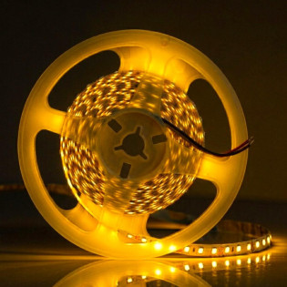 FITA DE LED 120LEDS P/ METRO 12V 5M 8MM AMARELO