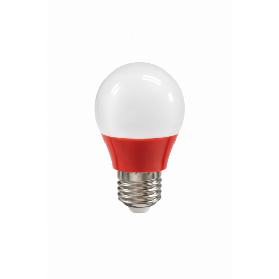 LAMPADA LED BOLINHA 3W BIVOLT VERMELHA LAMPADA LED BOLINHA 3W BIVOLT VERMELHA